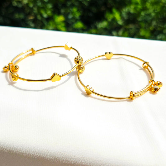 Golden Whispers Bangles