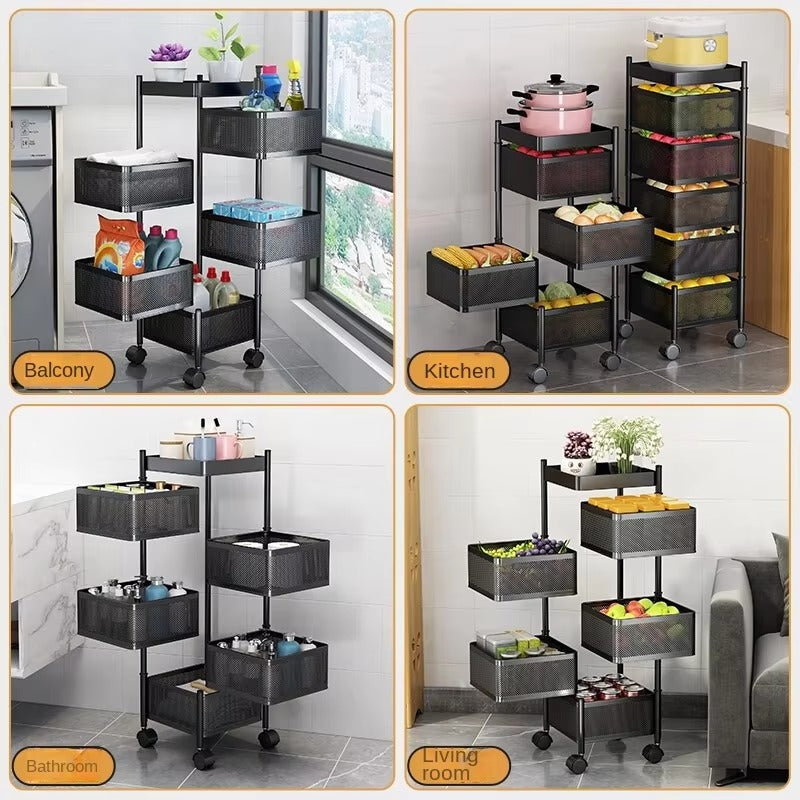 Premium Square Metal Trolley