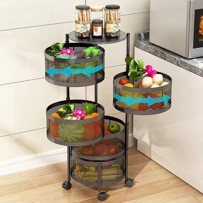 Premium Circular Metal Trolley