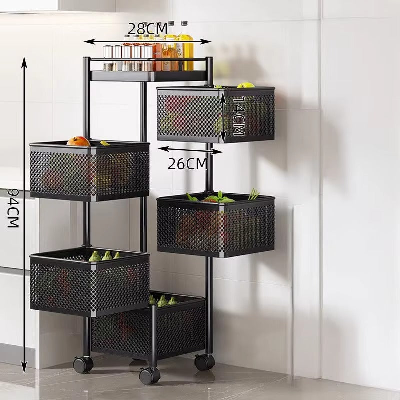 Premium Square Metal Trolley