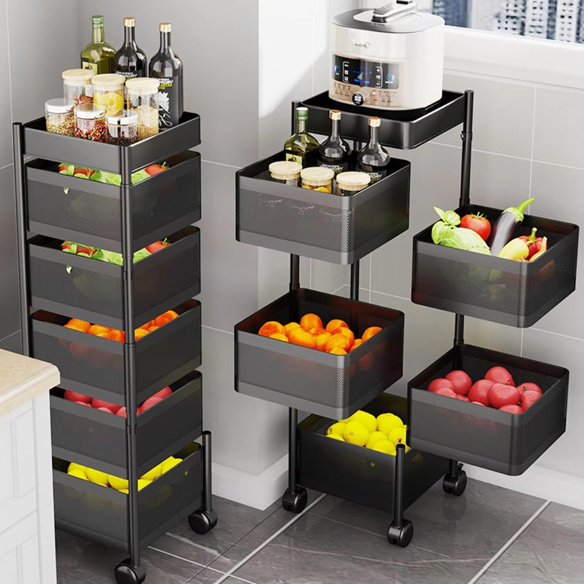 Premium Square Metal Trolley