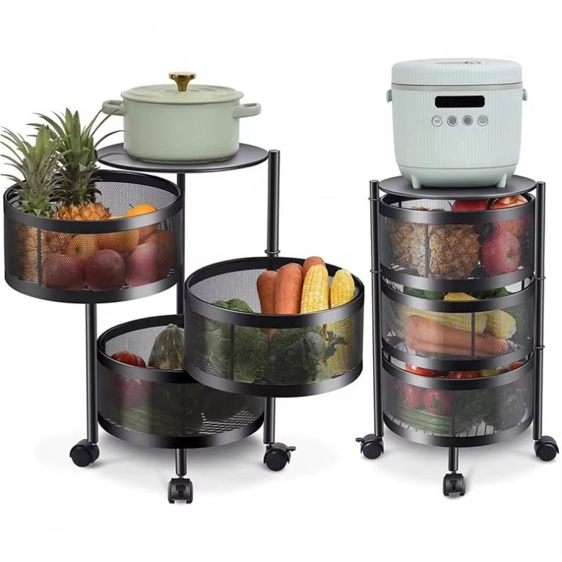 Premium Circular Metal Trolley