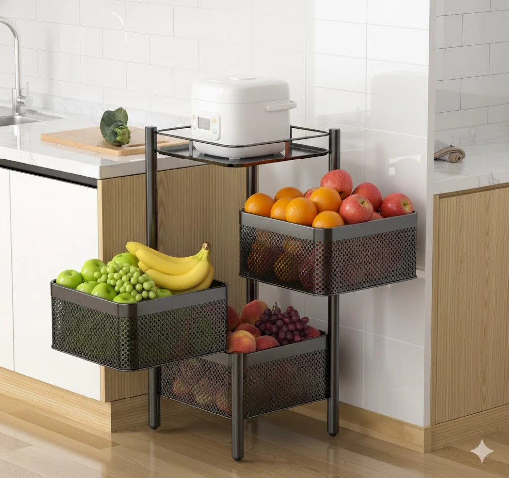 Premium Square Metal Trolley