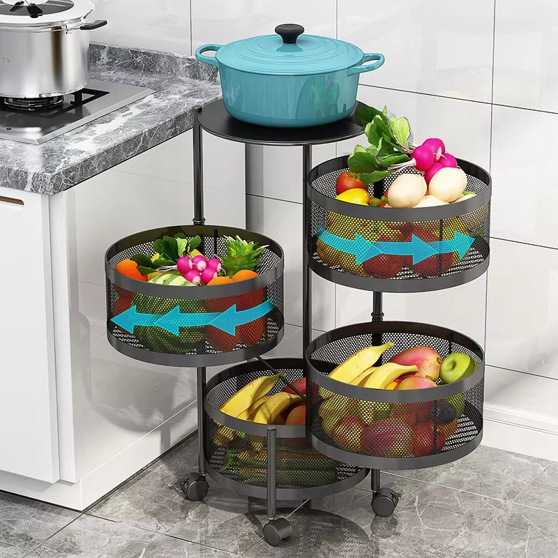 Premium Circular Metal Trolley